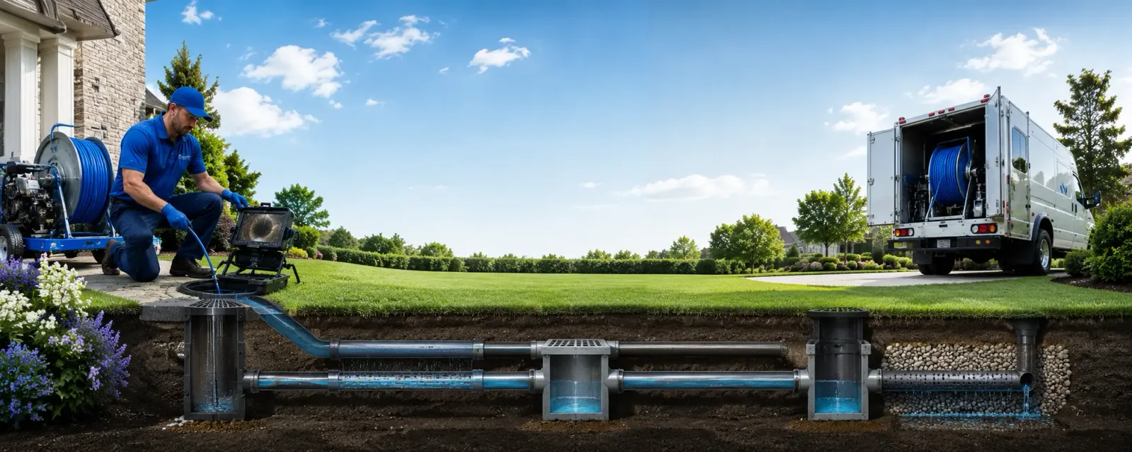 Outdoor drain cleaning information for Penryn, CA